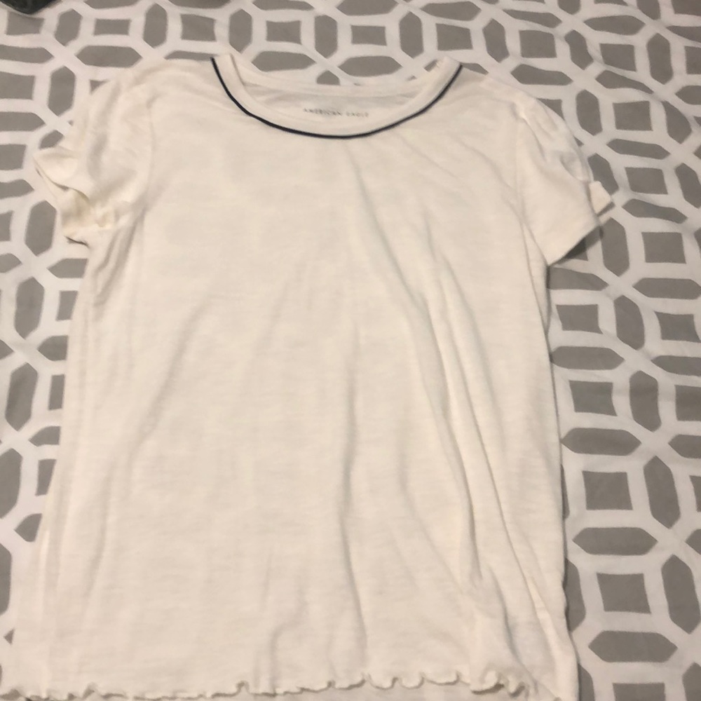 white and black top